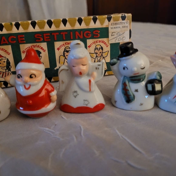 Vintage Japan Commodore Original Christmas Card Place Settings Complete No. 1100 - Picture 4 of 11